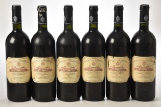 Castello di Rampolla Sammarco 2000 6 bts bin soiled Labels