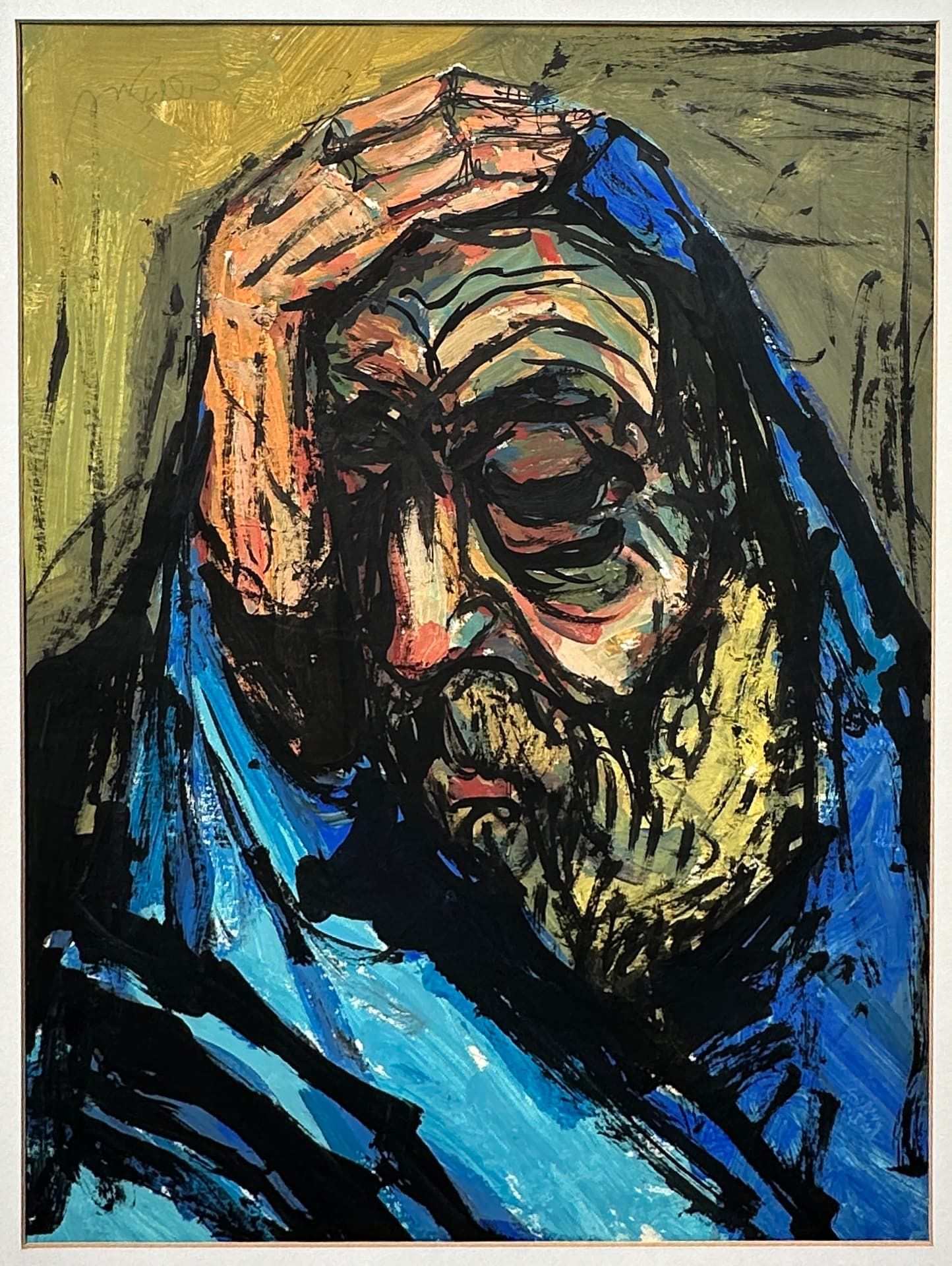 Bernstein, Moshe (1920-2006), Gouache Malerei, Portrait - Image 5 of 10