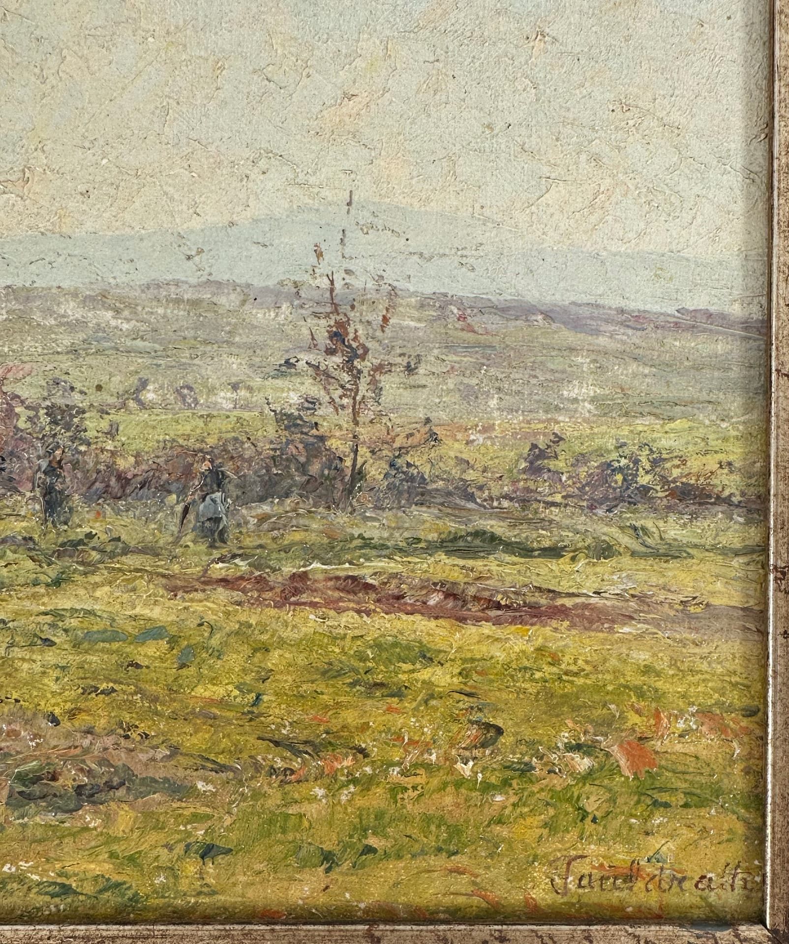 Fauldrath, Friedrich (1886-1965), Ölgemälde Landschaft Taunus Eschbach - Bild 5 aus 6