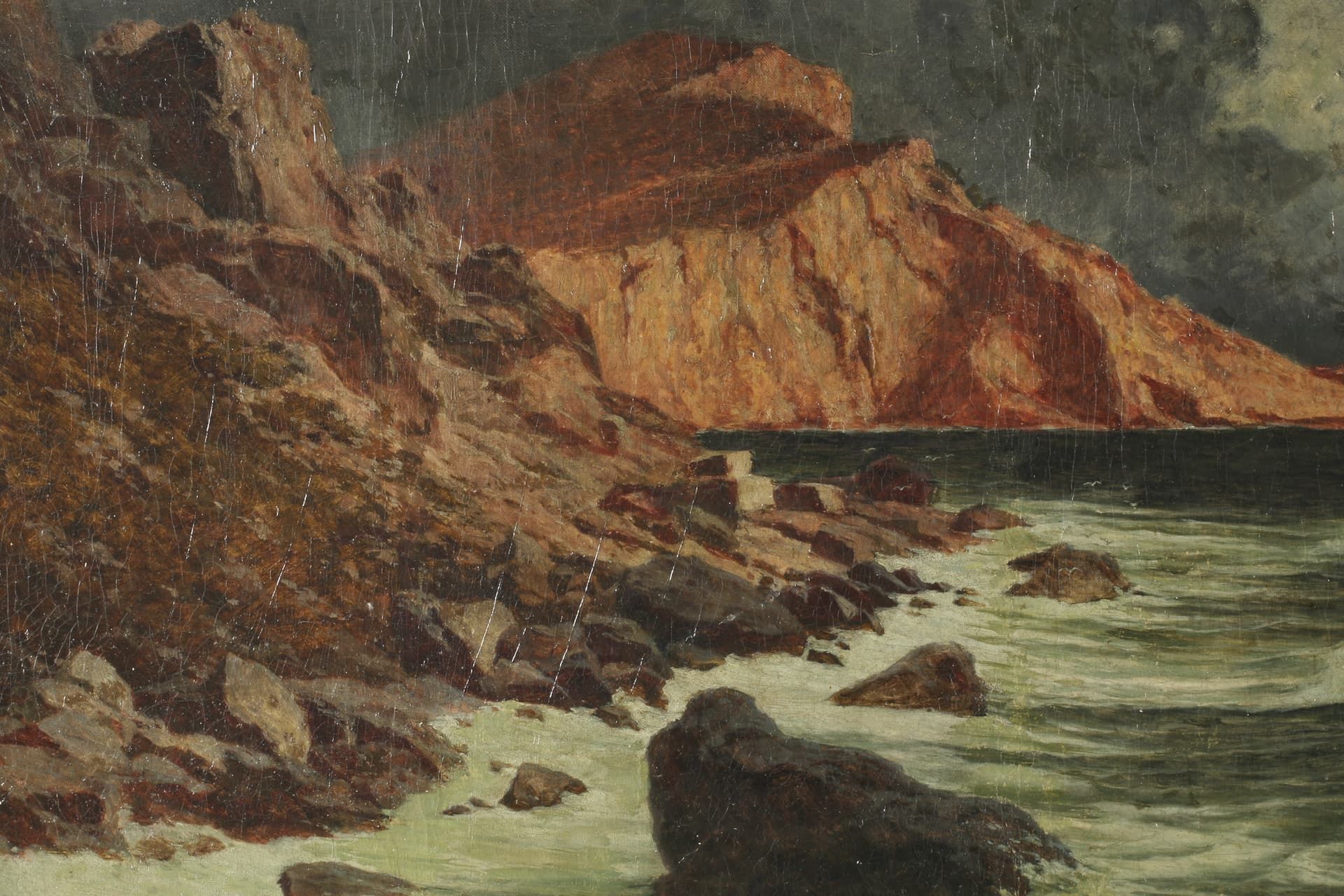 Spaun, Paul von (1876-1932), Ölgemälde Meeresbrandung auf Capri - Image 6 of 10