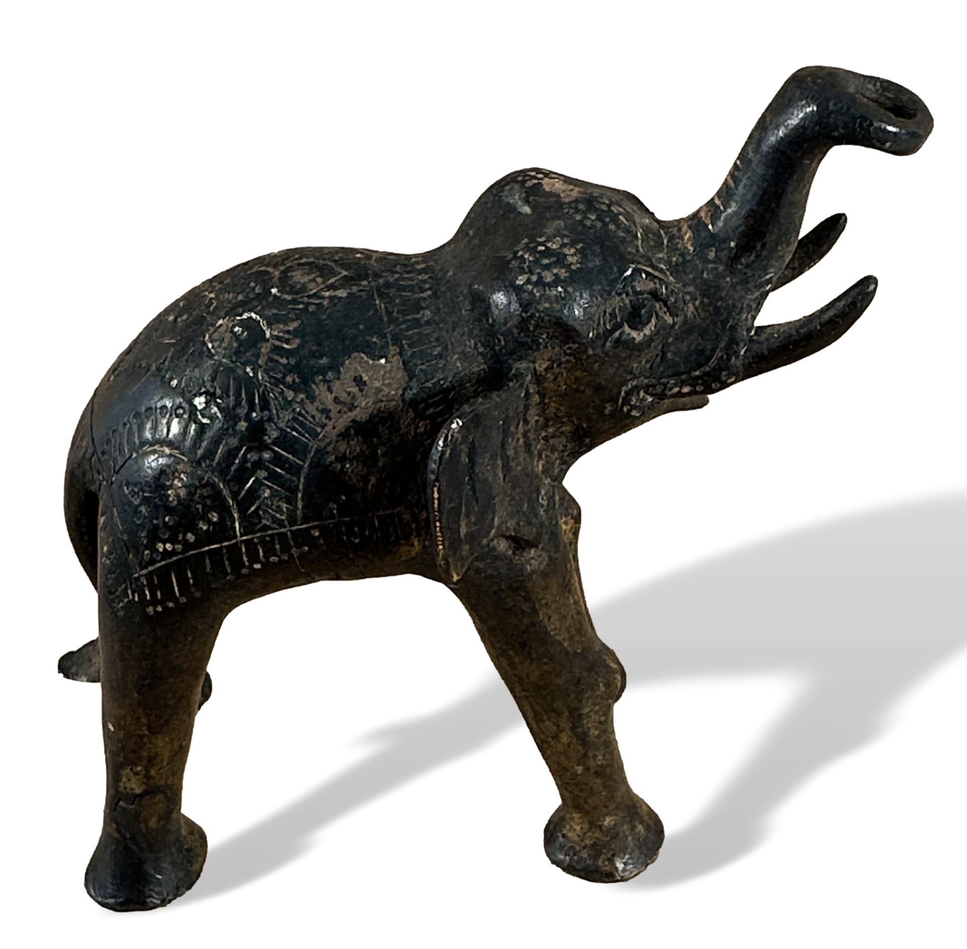 Asiatika Bronze Elefant wohl Nord Thailand Burma