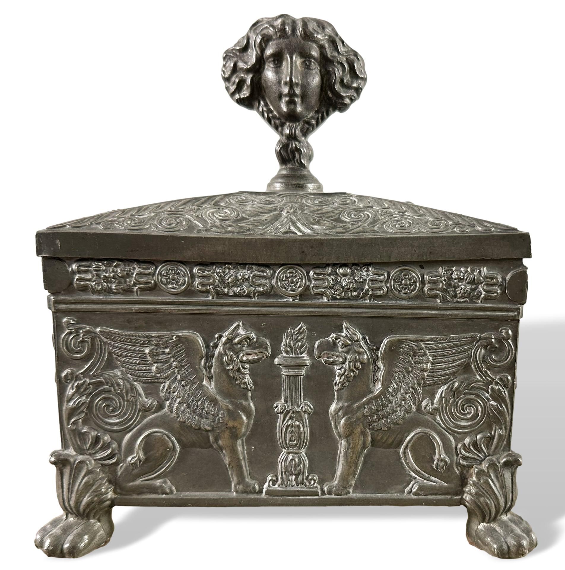 Tabakdeckeldose wohl Preußen Berlin Tabak Kasten Schatulle - Bild 2 aus 8