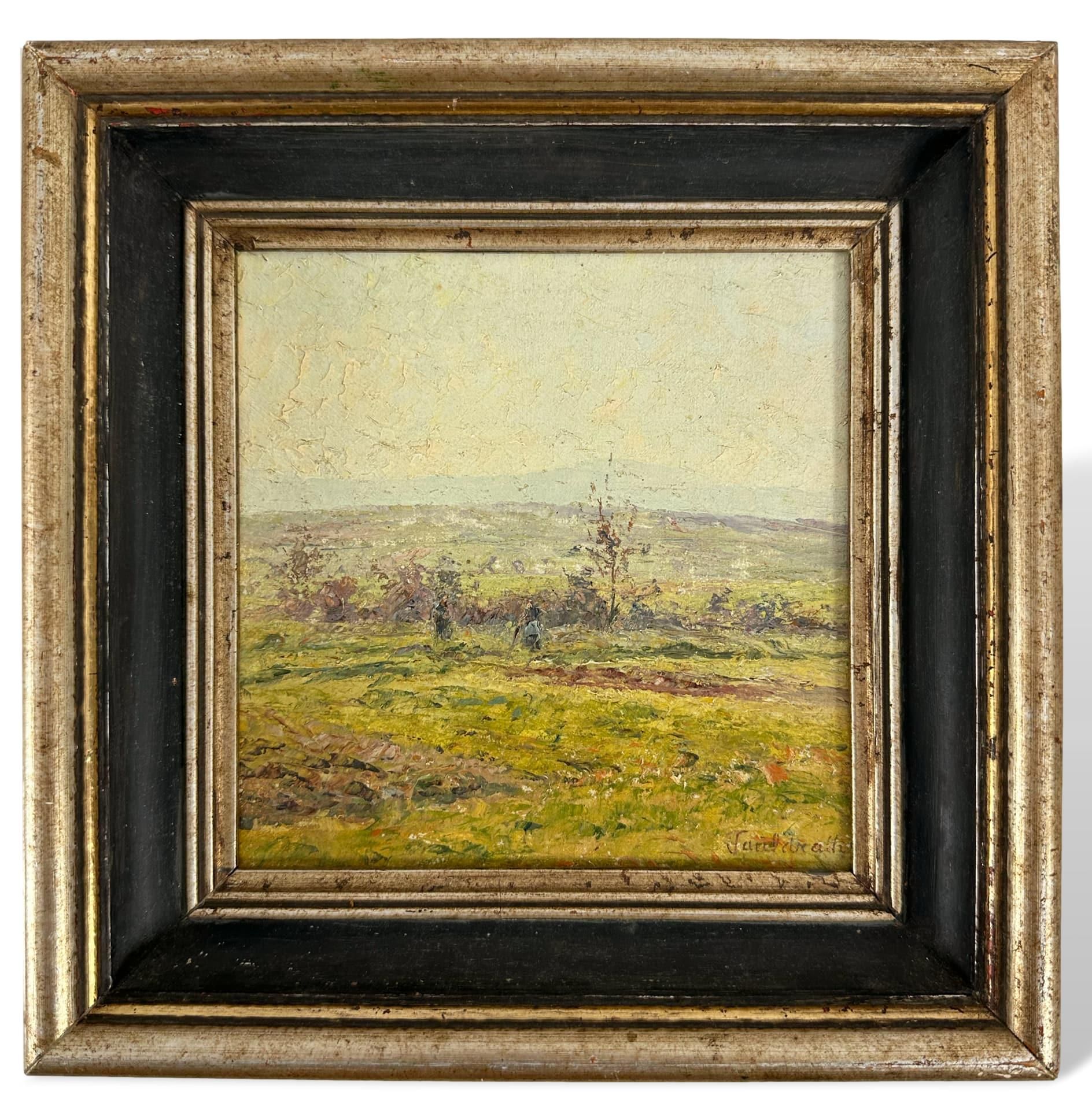 Fauldrath, Friedrich (1886-1965), Ölgemälde Landschaft Taunus Eschbach - Bild 2 aus 6