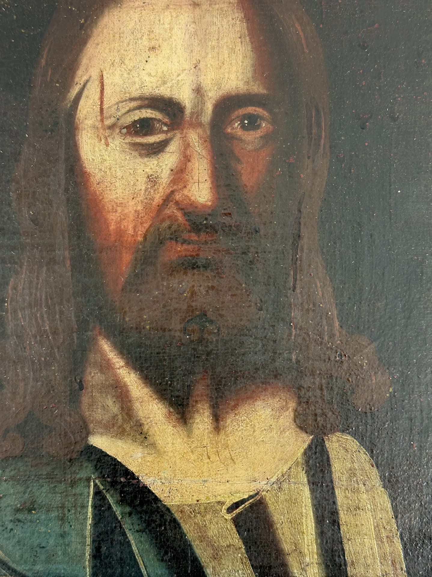 Unidentifizierter Künstler, Ölgemälde, Portrait Jesus Christus, unbekannt - Bild 6 aus 10