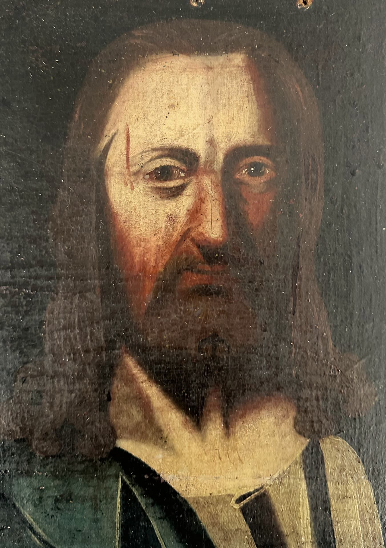 Unidentifizierter Künstler, Ölgemälde, Portrait Jesus Christus, unbekannt - Bild 5 aus 10