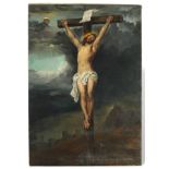 Vastagh, György (1834-1922), Ölgemälde Kreuzigung, Kopie nach Anthonis van Dyck (1599-1641), Christu