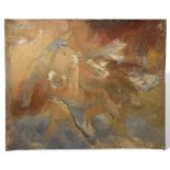 Unidentifizierter Künstler, Expressionist um 1920, Ölgemälde, expressiver Reiter, unbekannt