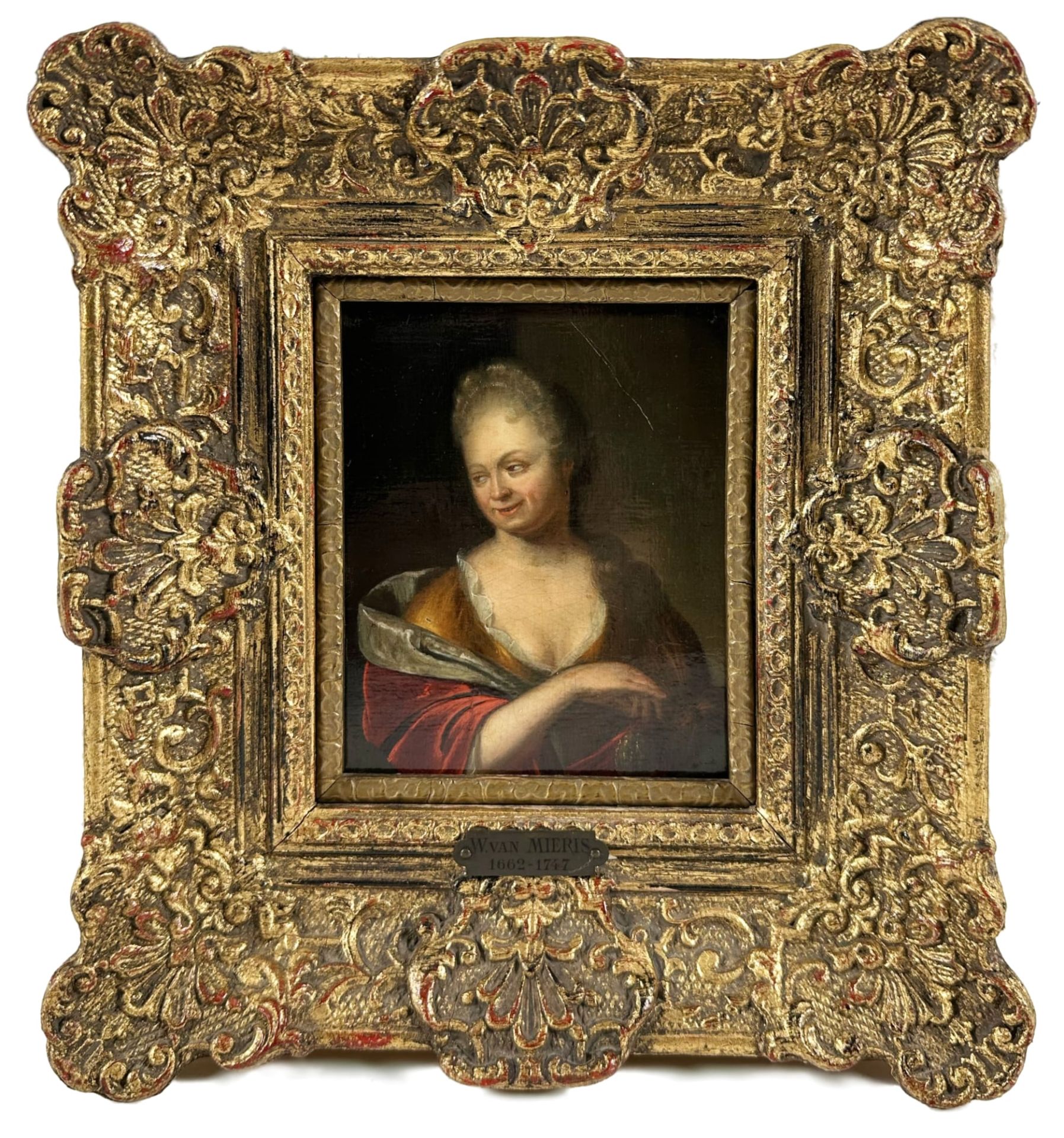 Mieris, Willem van (1662-1747) Umkreis oder Nachfolger, Ölgemälde, Portrait Edeldame - Bild 2 aus 10