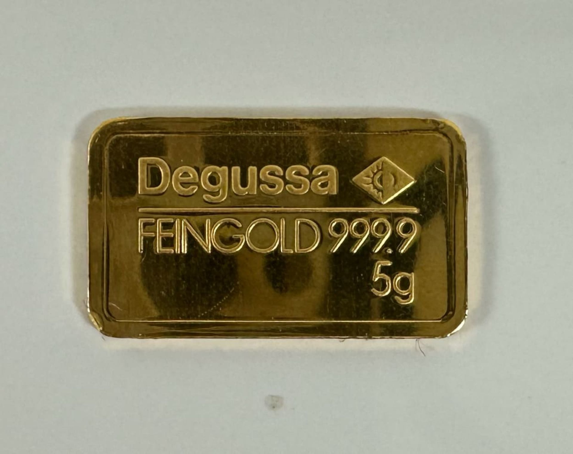 5 Gramm Feingoldbarren Degussa - Bild 3 aus 4