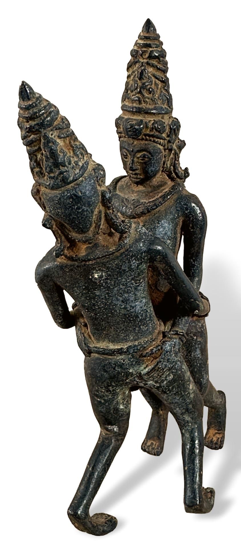 Asiatika Bronze Figur Tempeltänzerinnen - Image 5 of 7