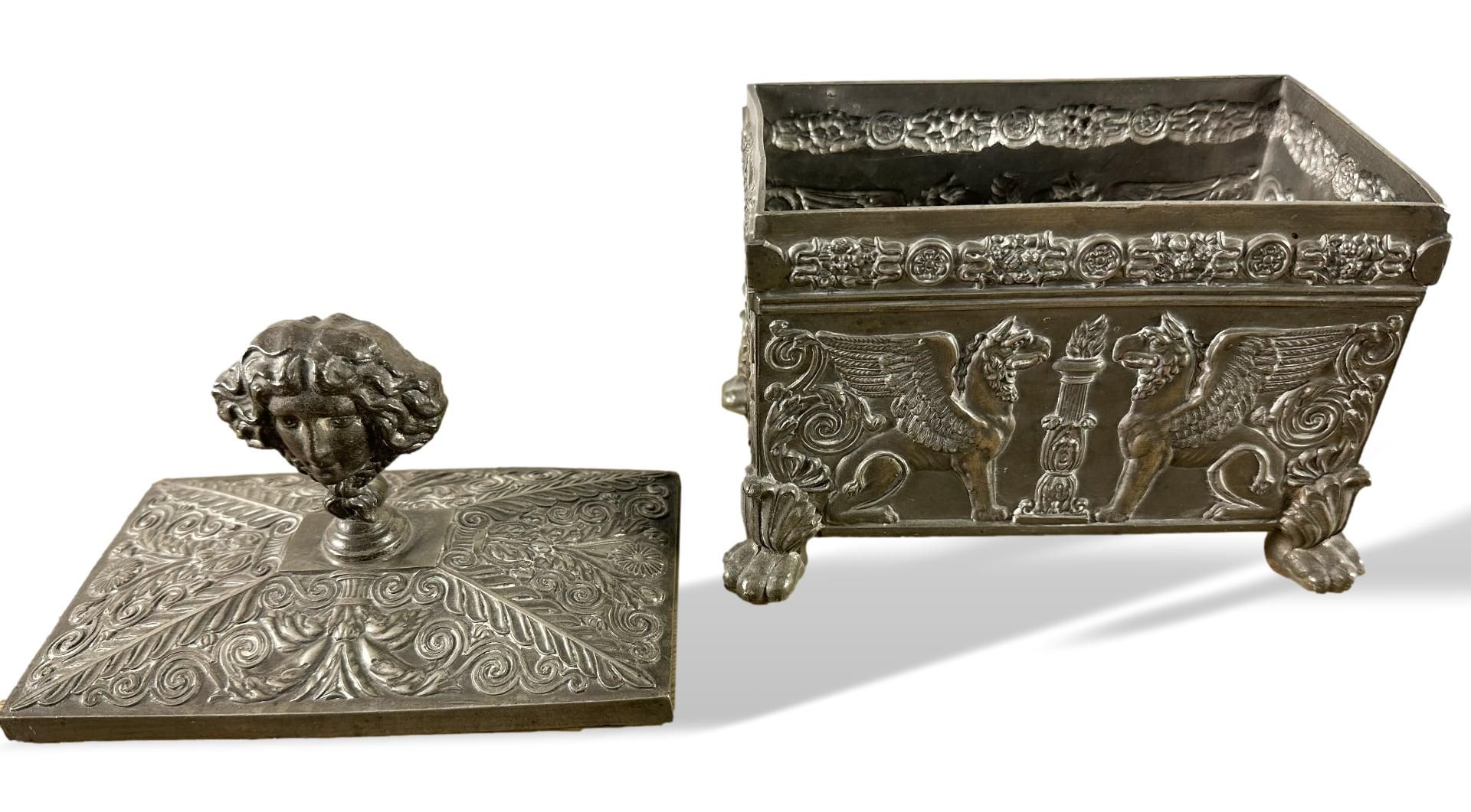 Tabakdeckeldose wohl Preußen Berlin Tabak Kasten Schatulle - Bild 7 aus 8