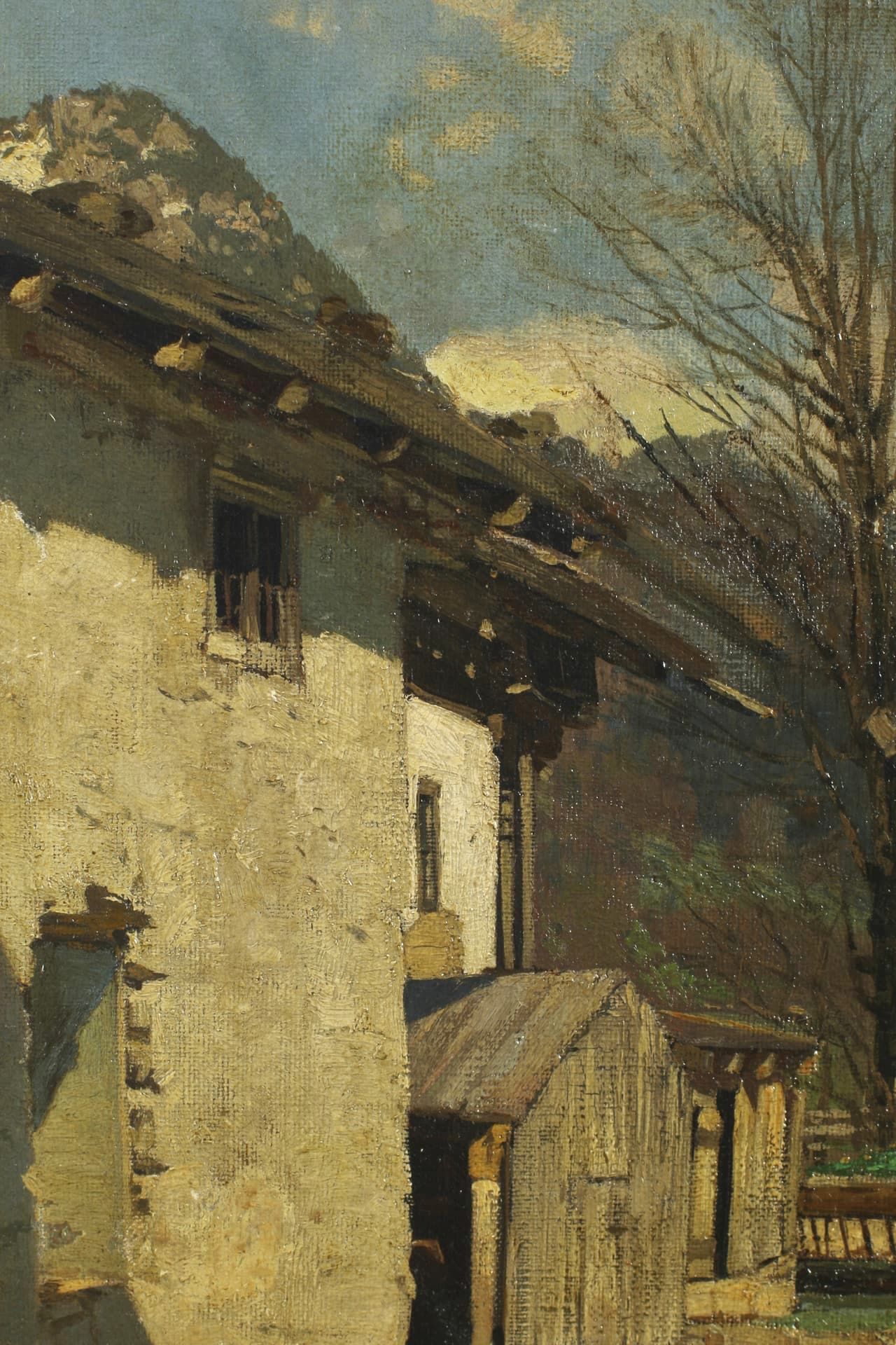 Strützel, Otto (1855-1930), Ölgemälde Landschaft mit Wassermühle - Image 5 of 8