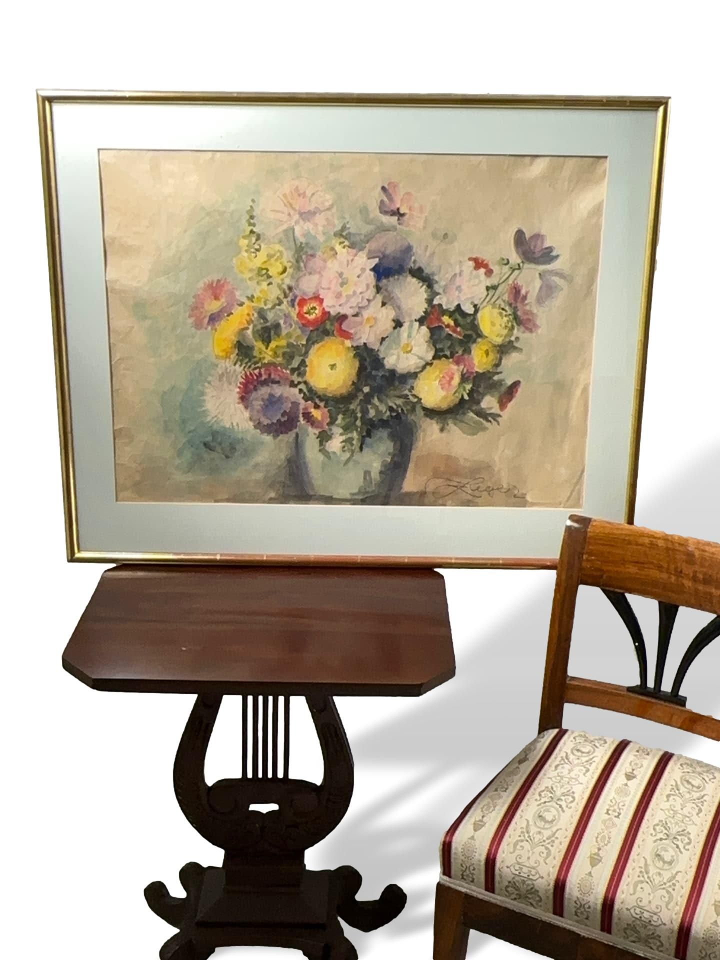 Unleserlich signiert, Aquarell Stillleben - Bild 3 aus 6