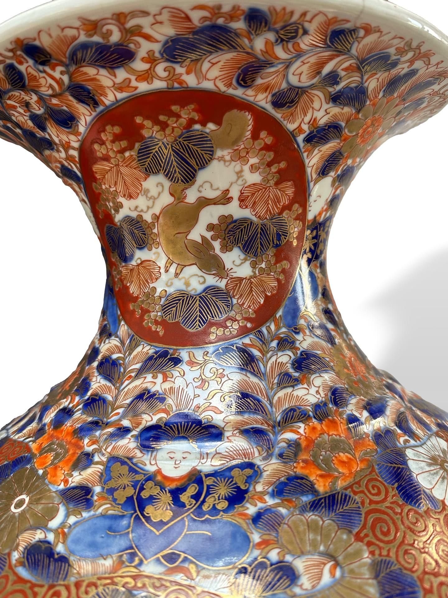 Asiatika große Bodenvase Imari Japan - Bild 8 aus 14