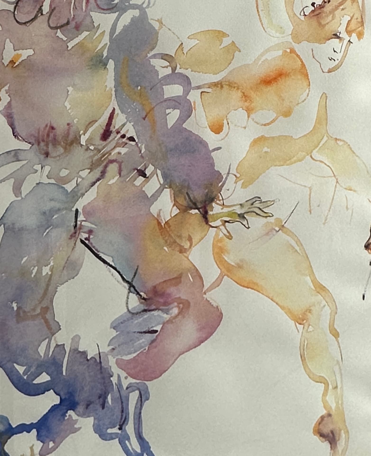 Rauschning, Erika (1923-2015), Aquarell zwei Harlekins - Bild 7 aus 11