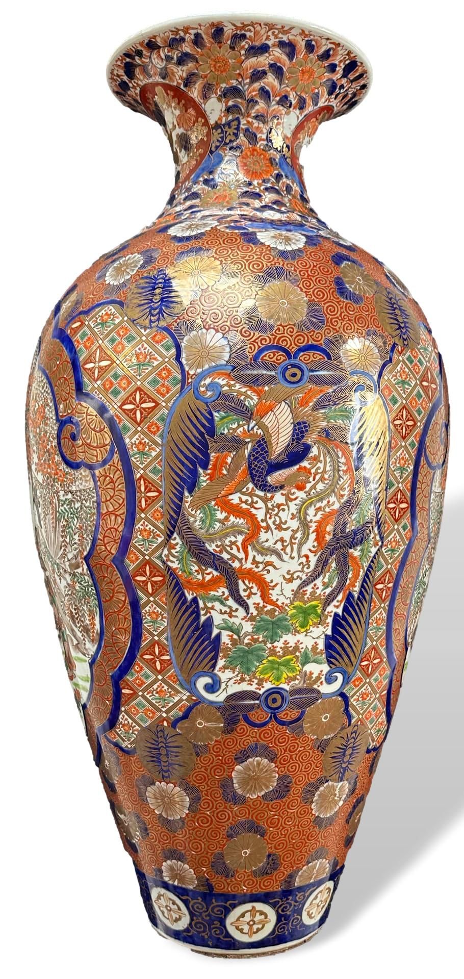 Asiatika große Bodenvase Imari Japan - Bild 4 aus 14