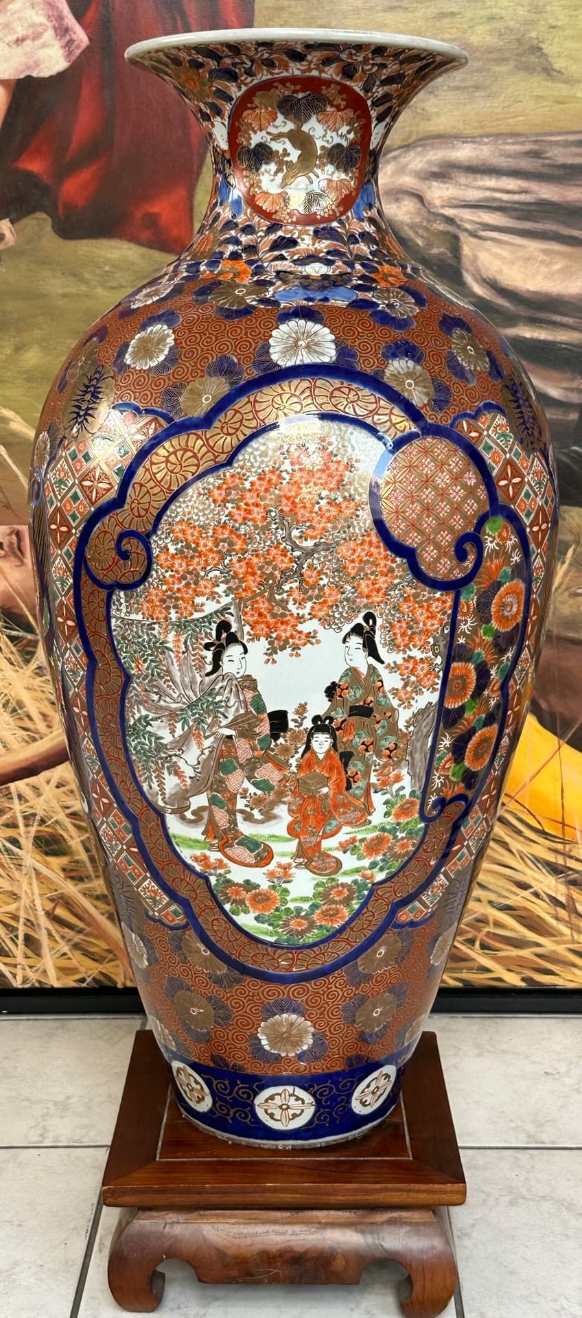 Asiatika große Bodenvase Imari Japan - Bild 14 aus 14