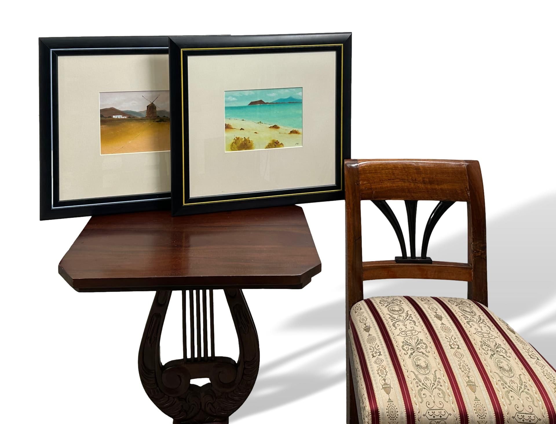 Unleserlich signiert, Paar Aquarelle, Landschaften - Bild 3 aus 15