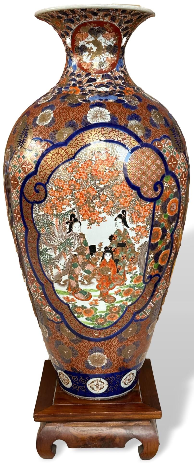 Asiatika große Bodenvase Imari Japan