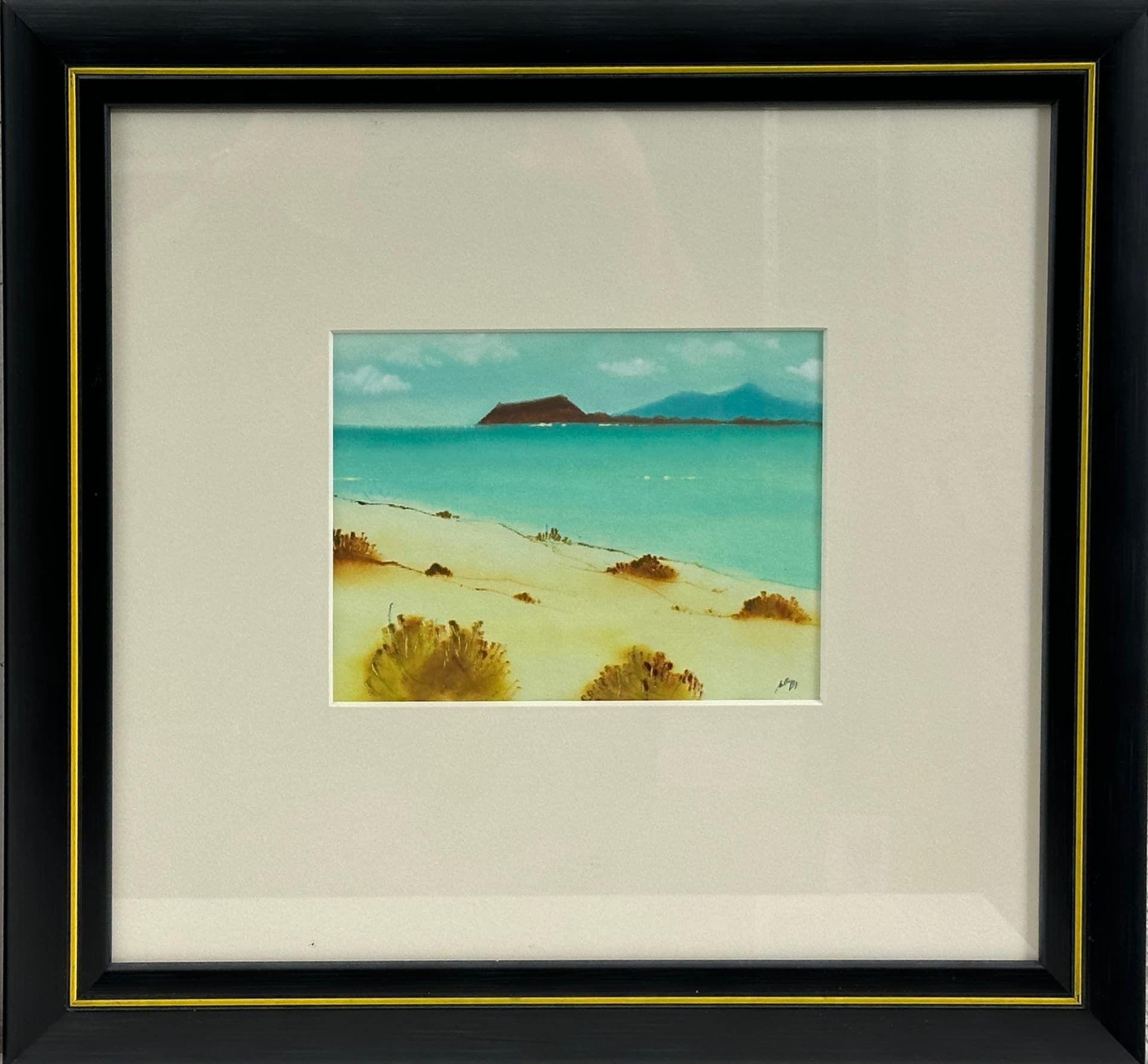 Unleserlich signiert, Paar Aquarelle, Landschaften - Bild 11 aus 15