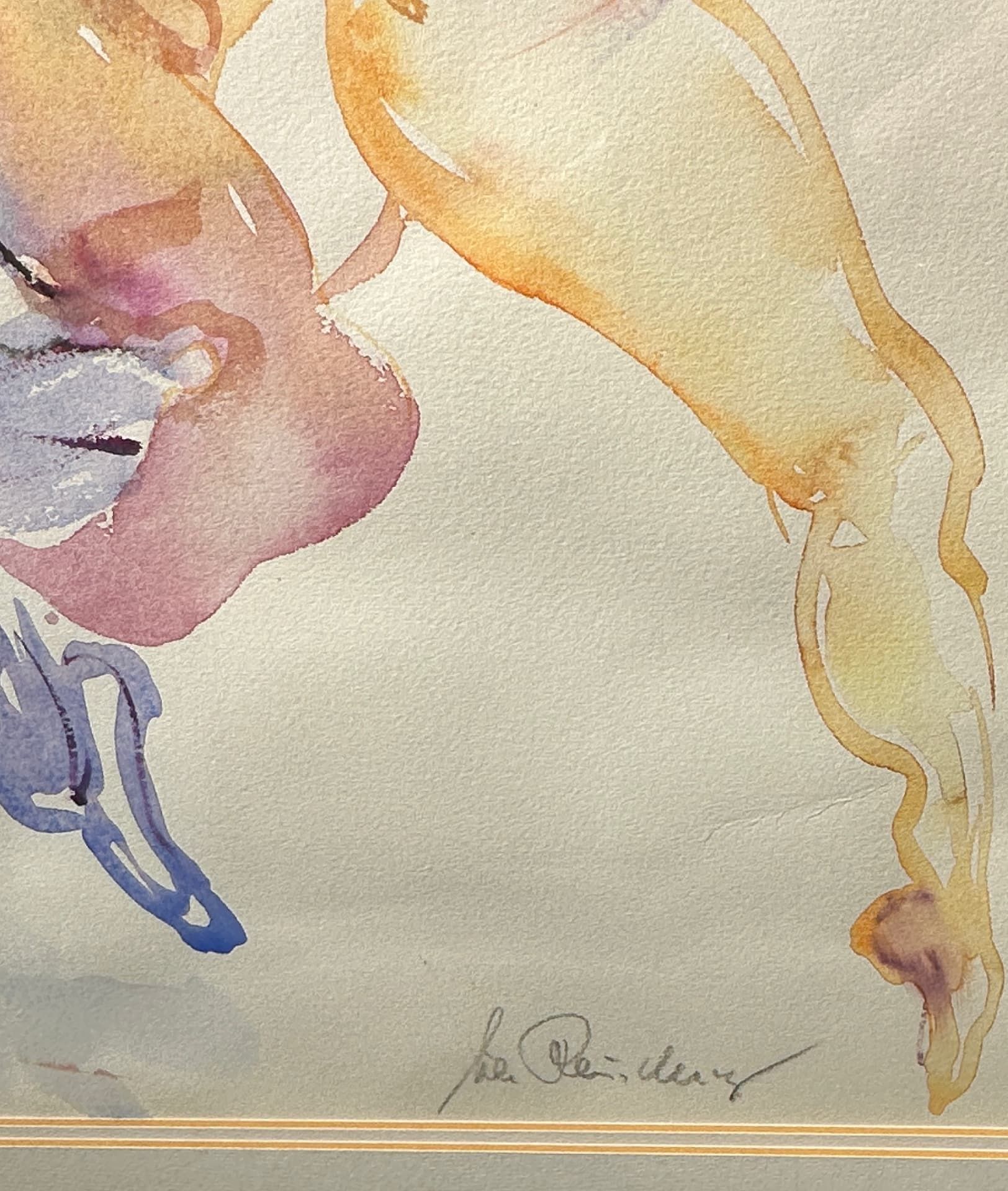 Rauschning, Erika (1923-2015), Aquarell zwei Harlekins - Bild 9 aus 11