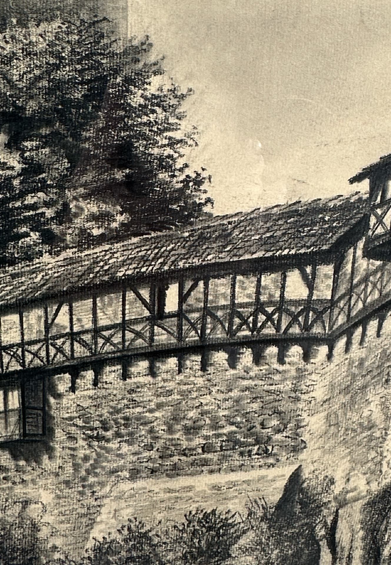 Winkler, Curt (1903-1974), Kohlezeichnung, die Wartburg bei Eisenach - Bild 6 aus 7