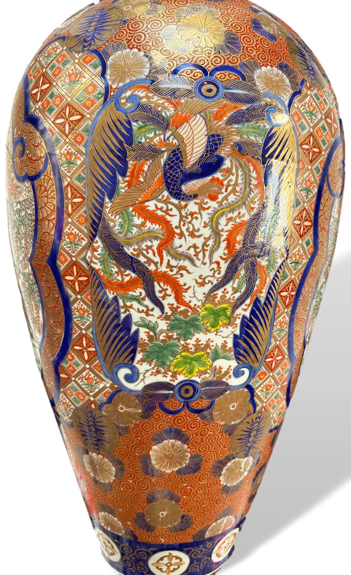 Asiatika große Bodenvase Imari Japan - Bild 5 aus 14