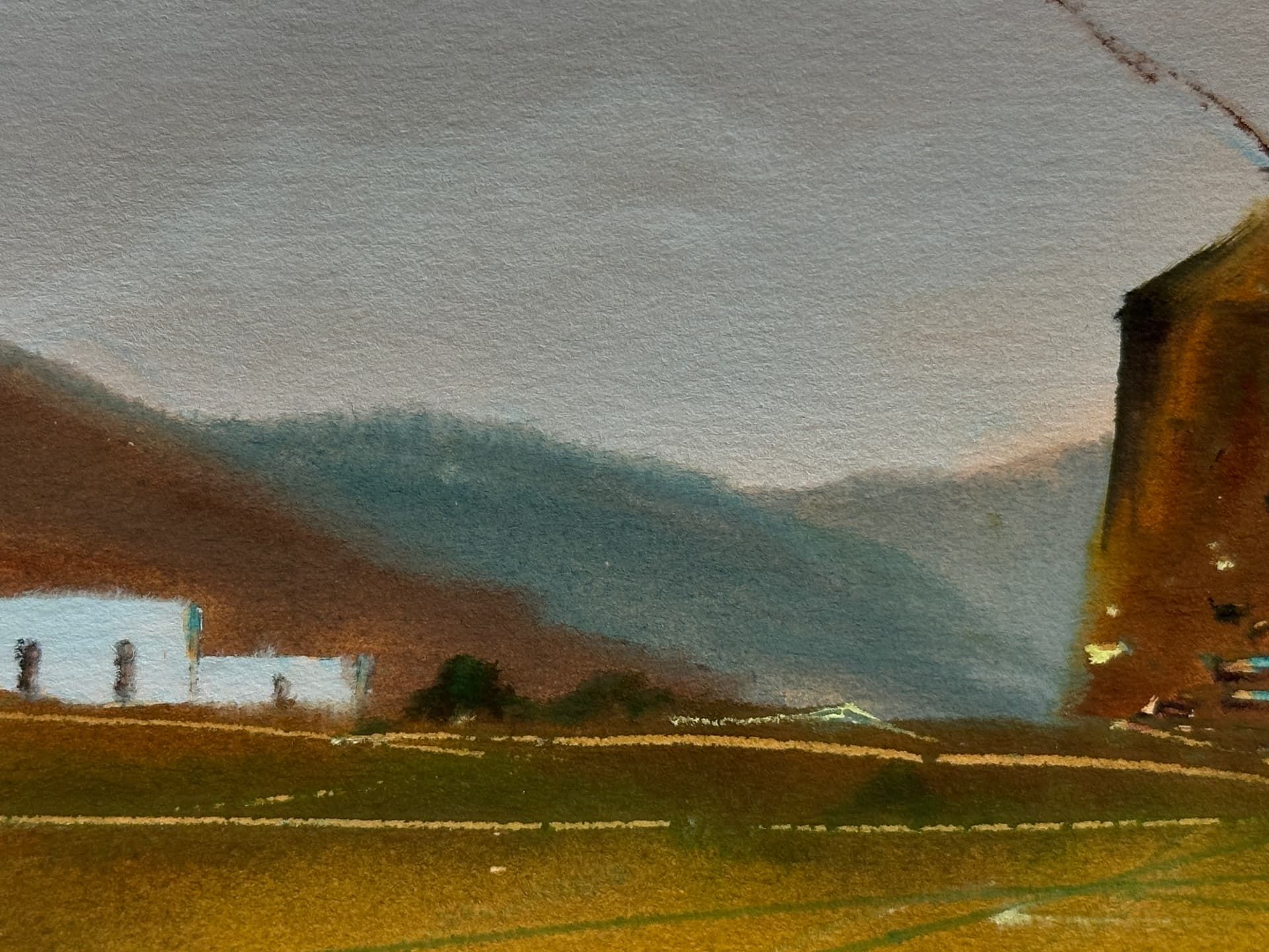 Unleserlich signiert, Paar Aquarelle, Landschaften - Bild 7 aus 15