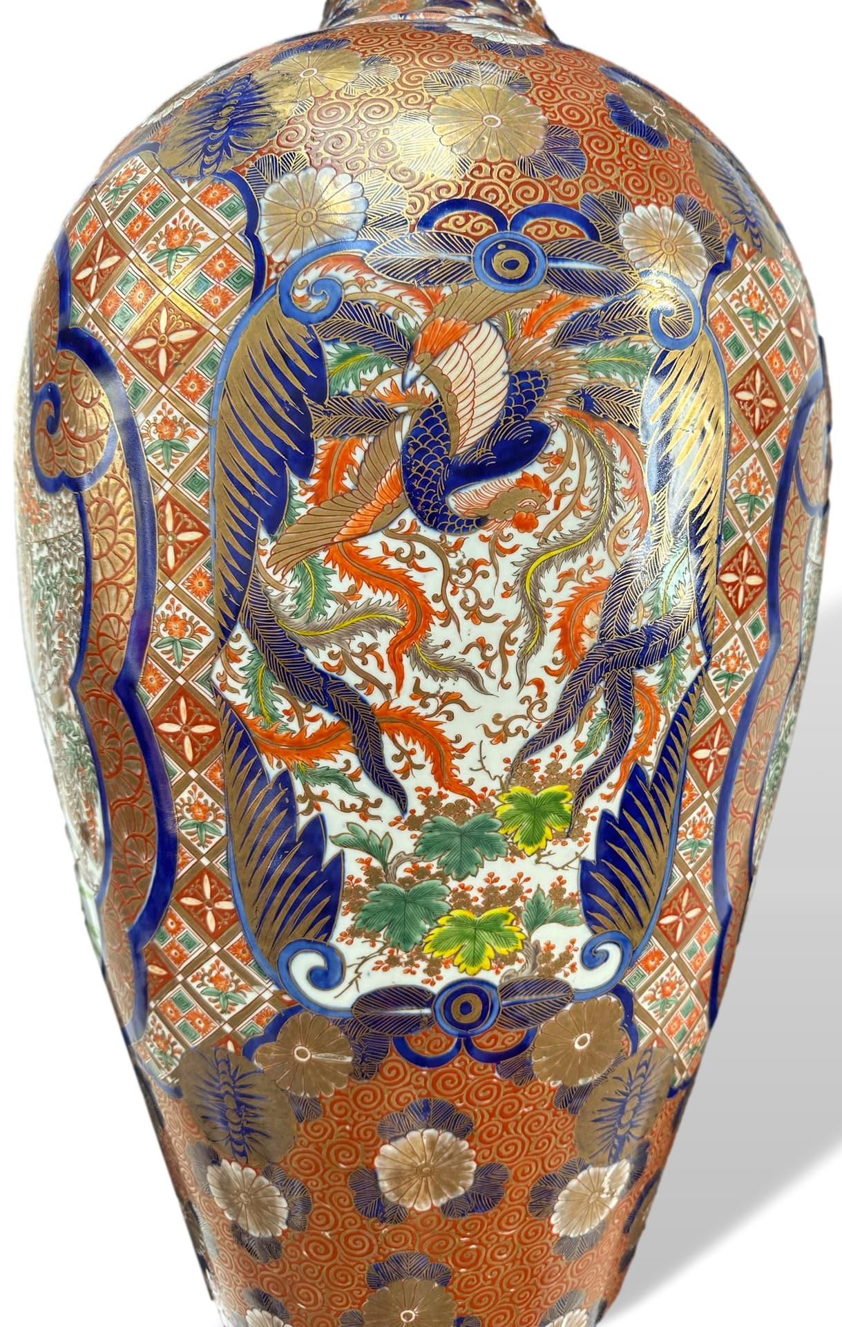Asiatika große Bodenvase Imari Japan - Bild 6 aus 14