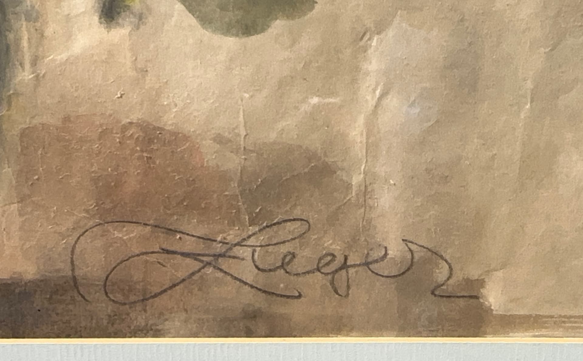 Unleserlich signiert, Aquarell Stillleben - Bild 6 aus 6