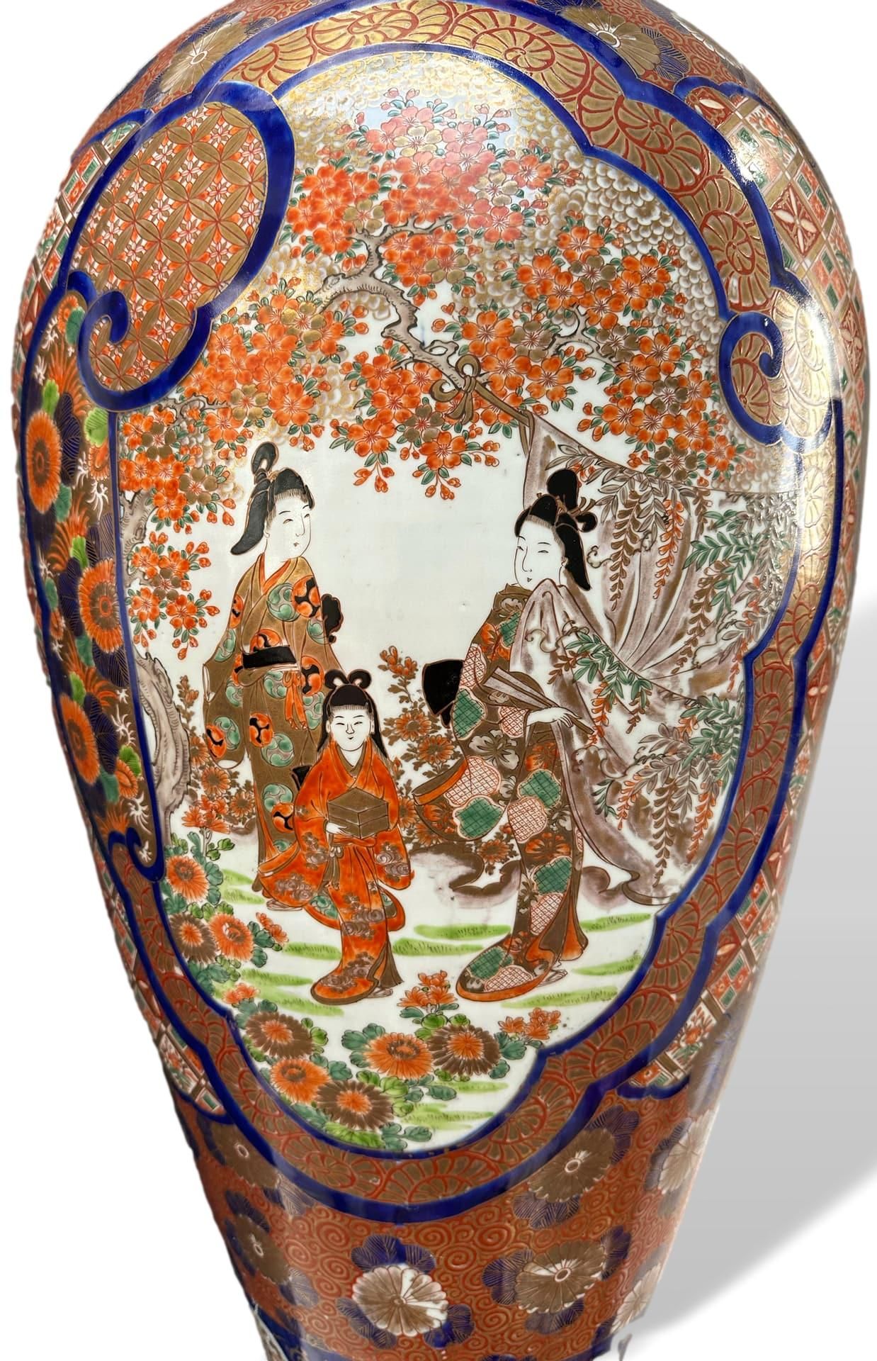 Asiatika große Bodenvase Imari Japan - Bild 7 aus 14