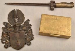 KONVOLUT SEITENGEWEHR UND WAPPEN