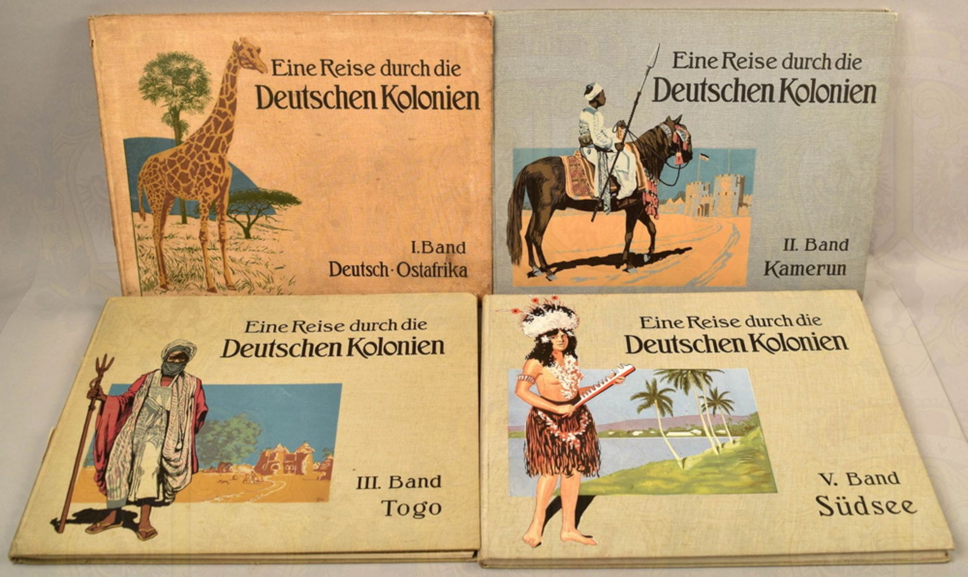4 volumes A journey through the German colonies 1910-1912
