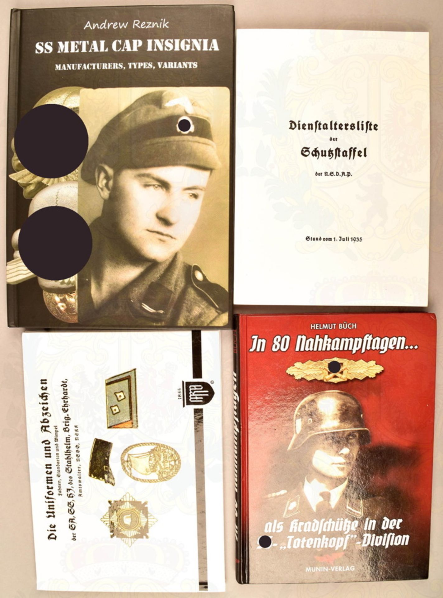 4 books Waffen-SS and General SS