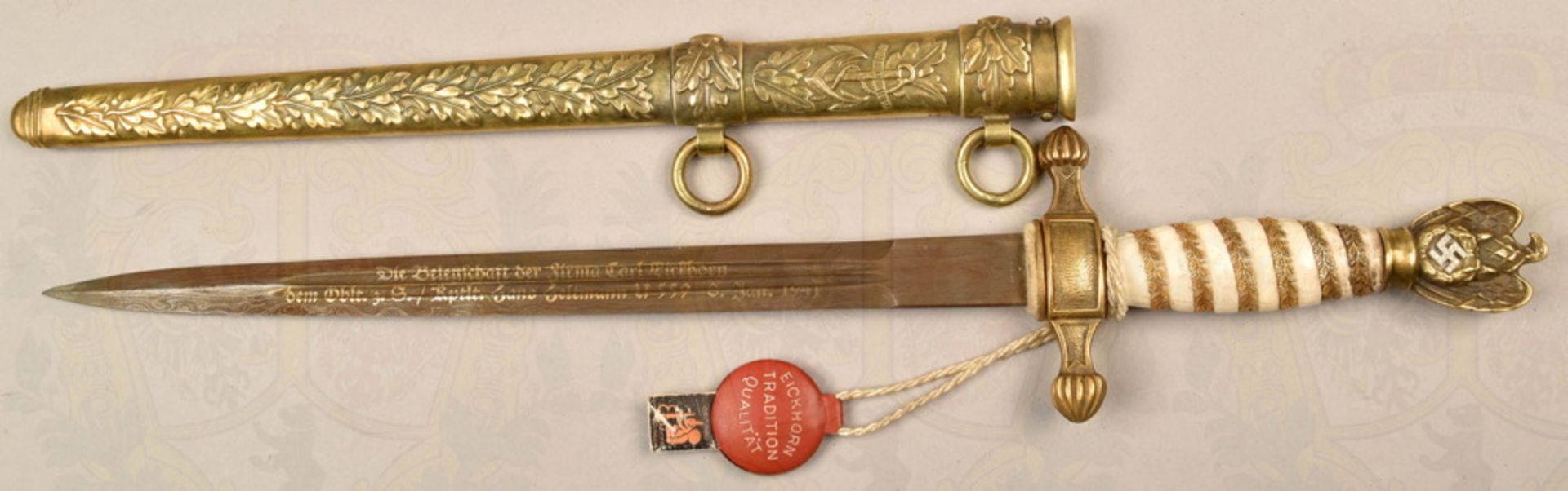 Dagger for Kriegsmarine officers with diamonds - Image 3 of 11