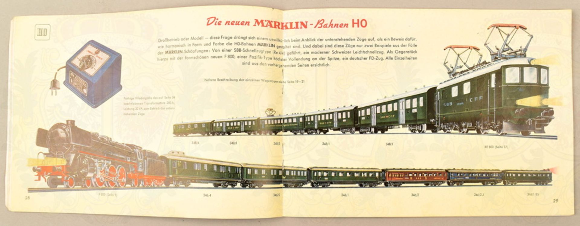 Märklin Modelleisenbahn-Katalog 1952 - Bild 2 aus 2