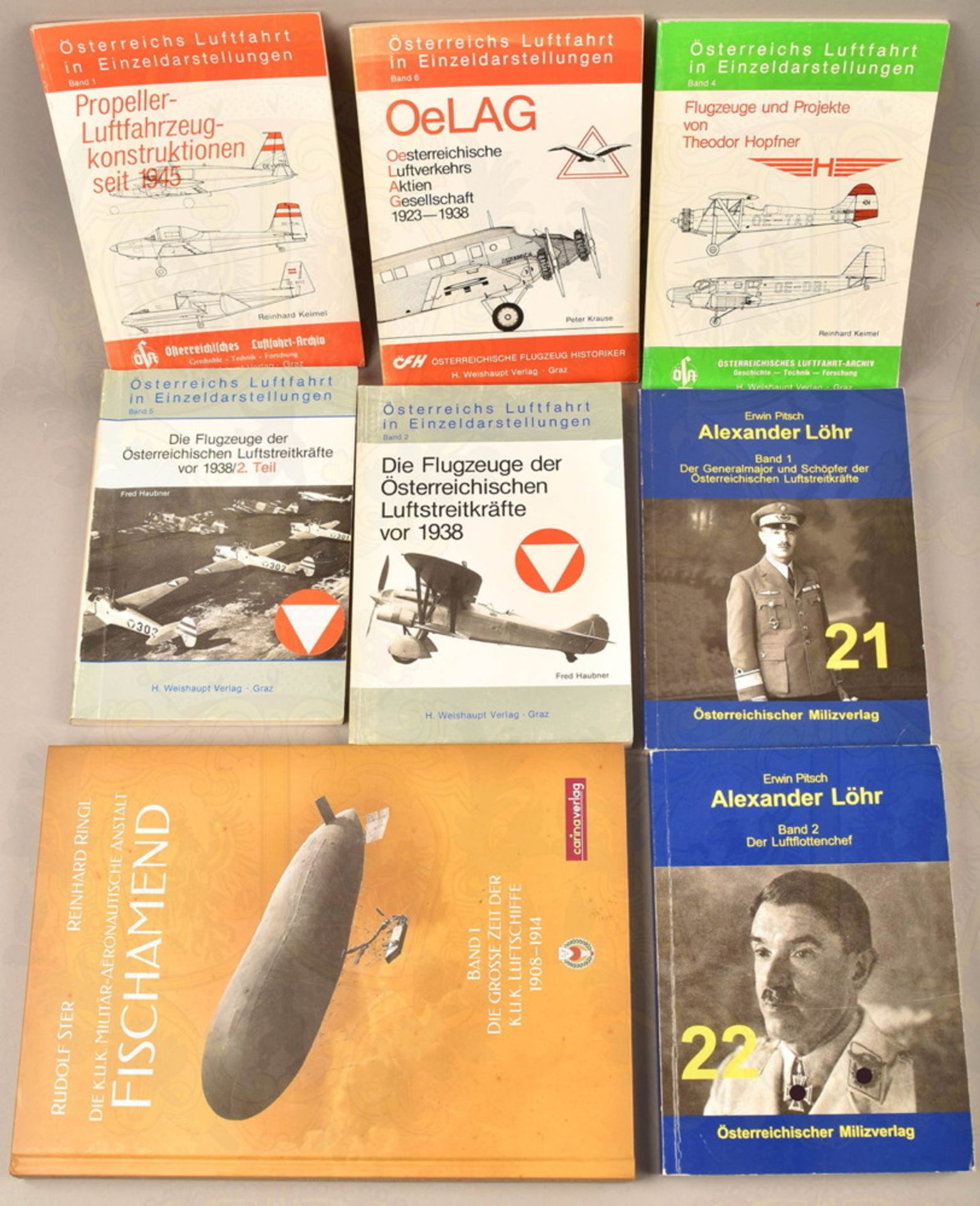8 books Austrian Air Force and aircraft types