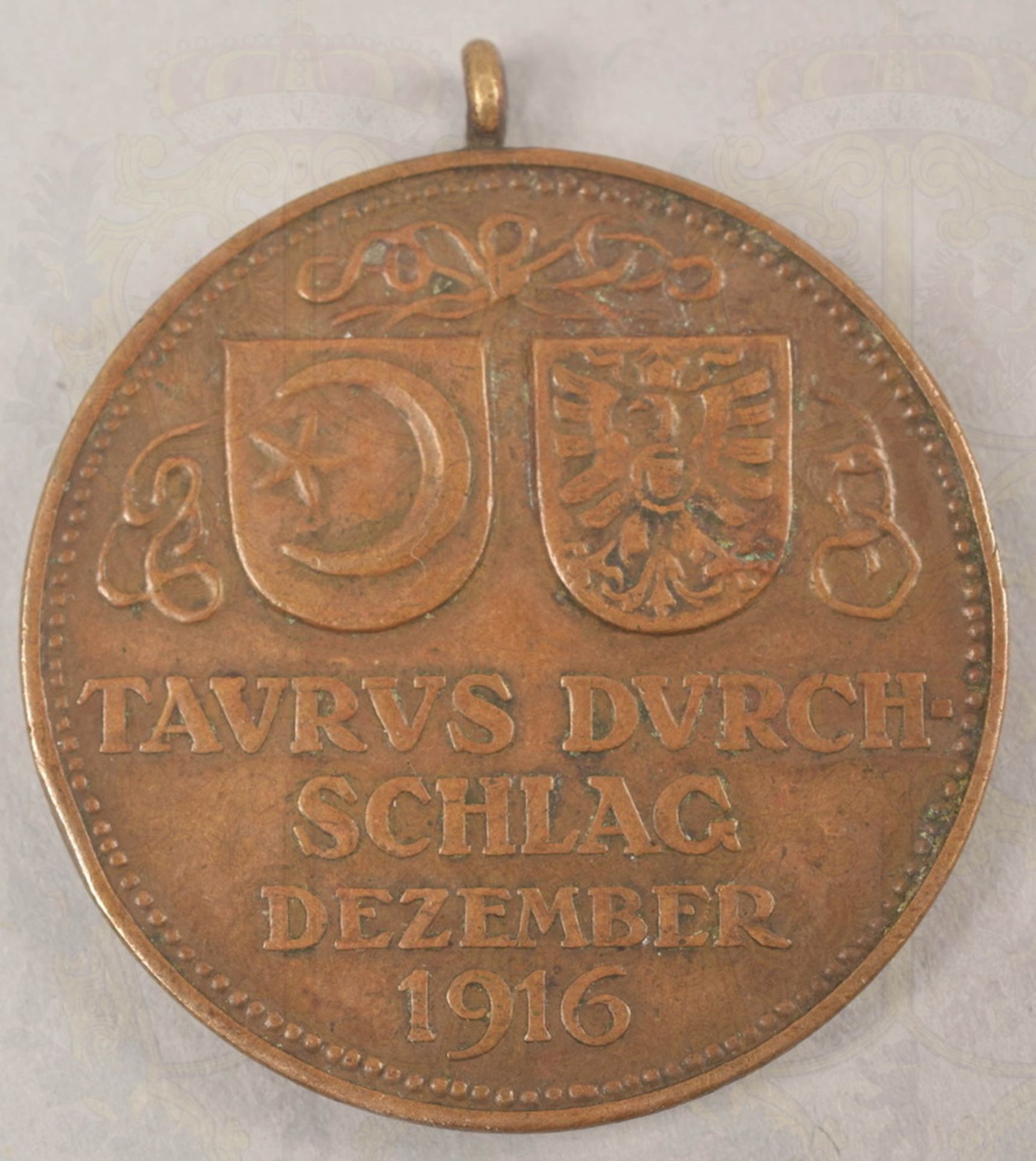 Bronzemedaille Bagdadbahn Bau 1916 - Bild 2 aus 2