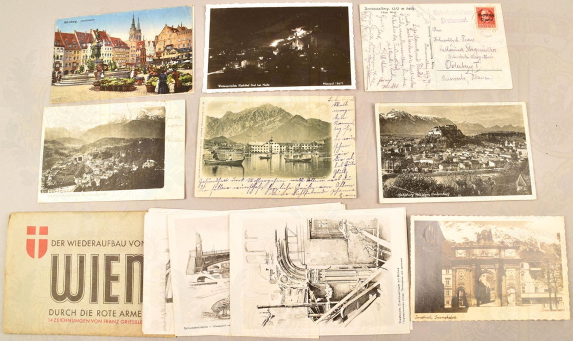 870 Ansichtskarten Deutschland und Österreich 1902-1957
