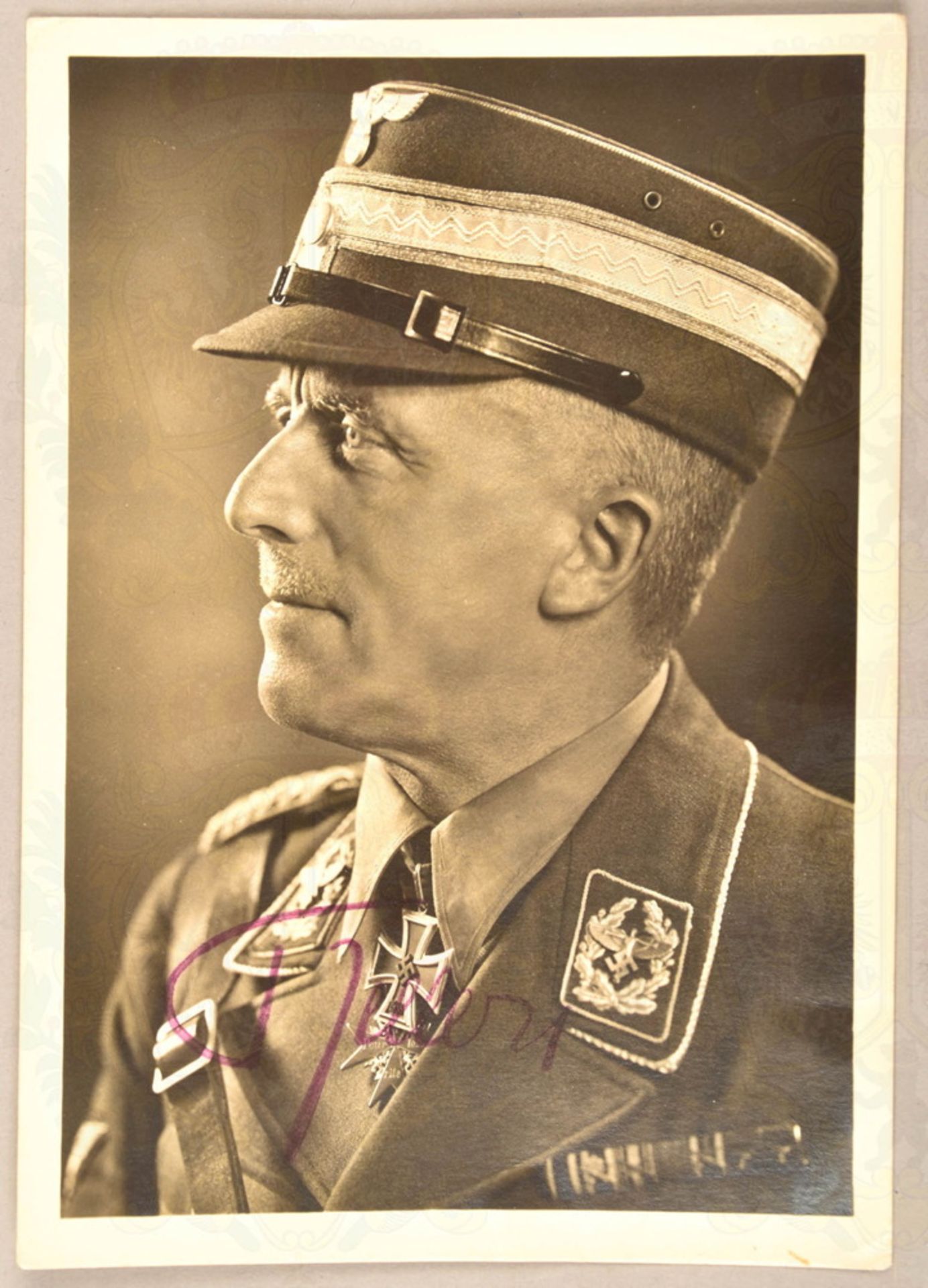 Original signature Luftwaffe general Alfred Keller - Image 2 of 2