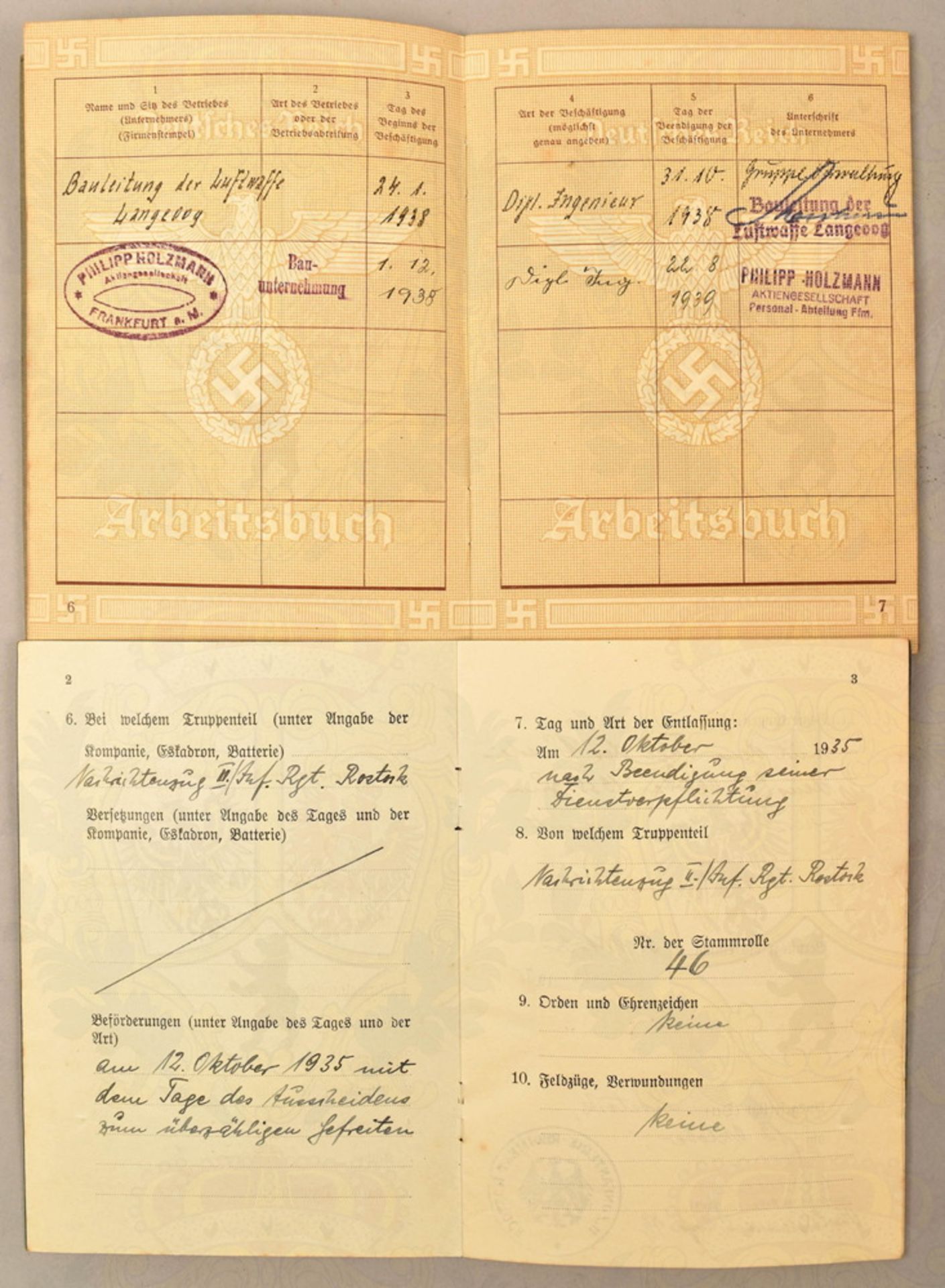 Urkunden- und Dokumentenkonvolut Leutnant - Bild 3 aus 3