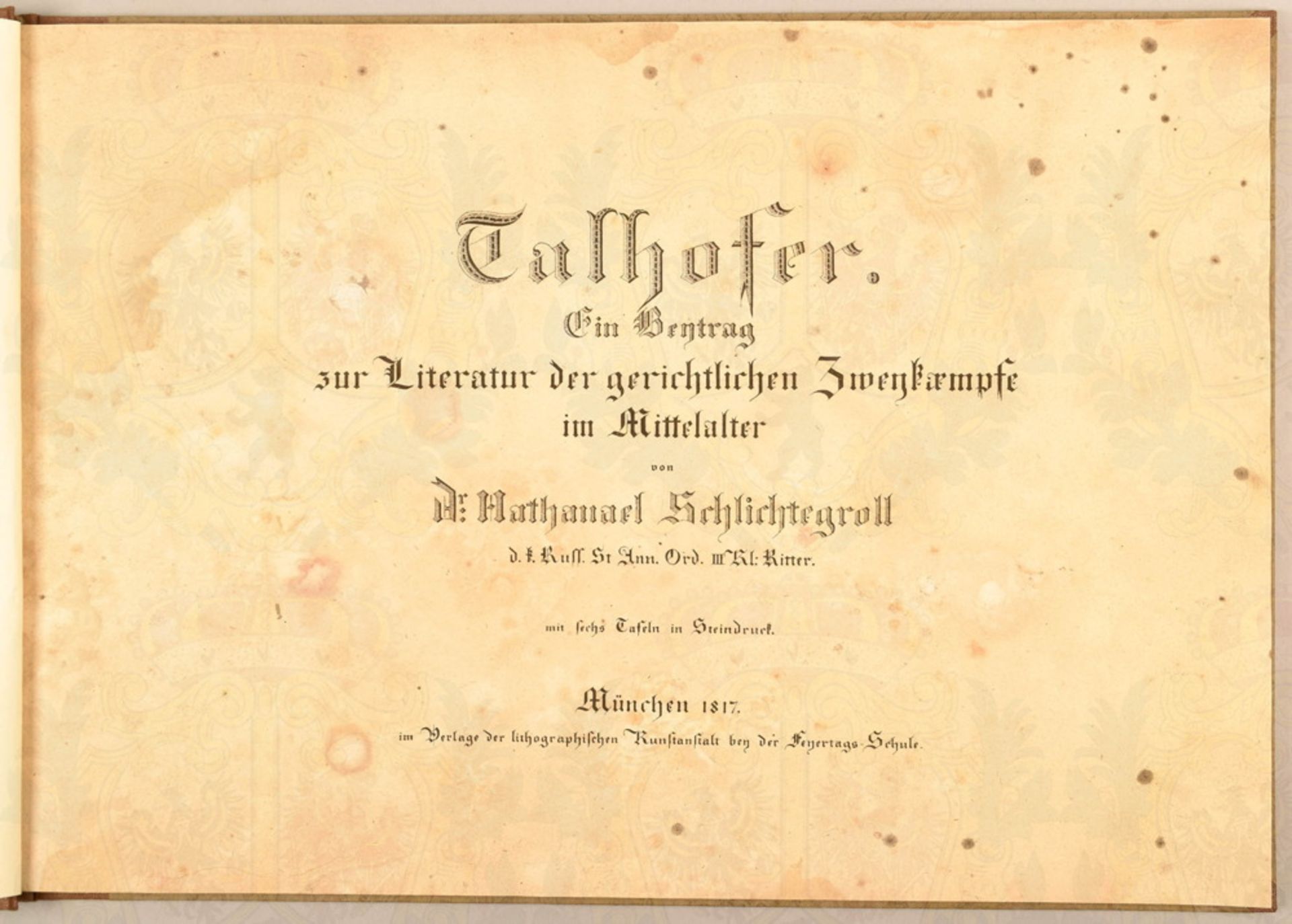 Talhofer-Ein Beytrag zur Literatur