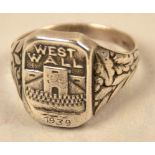 Siegfried Line finger ring 1939/Westwall ring