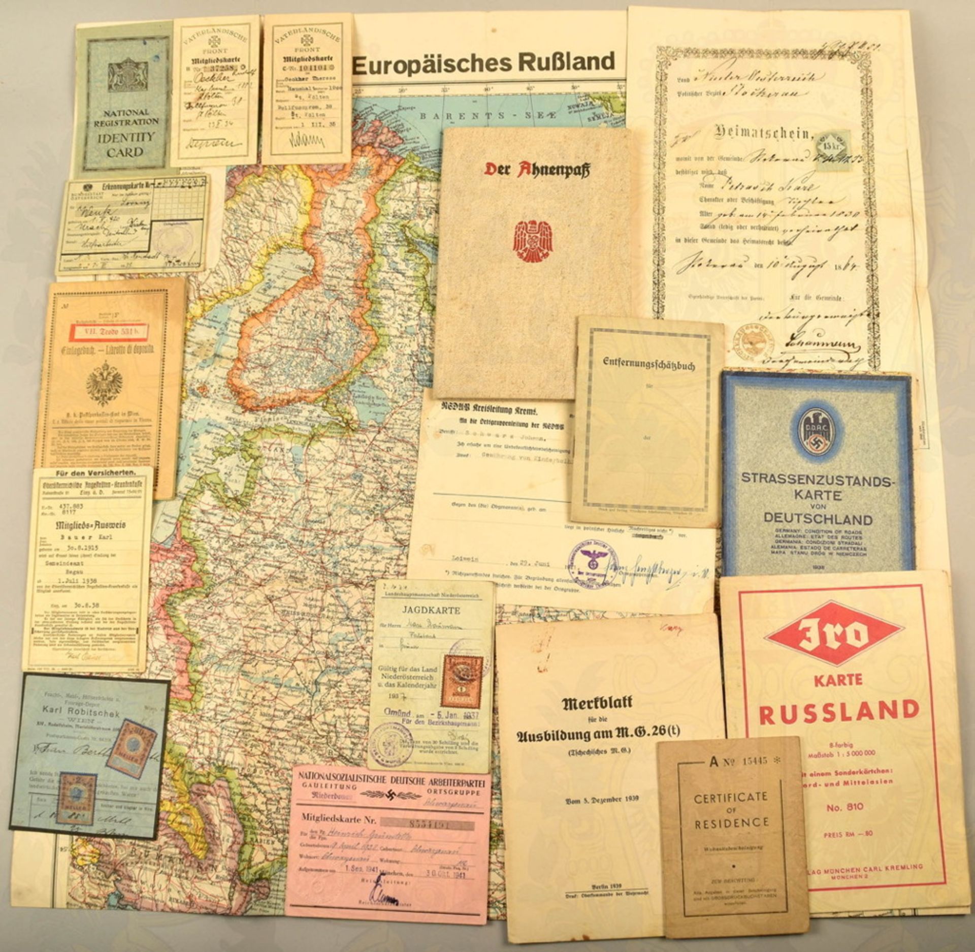 Collection of more than 500 German/Austrian documents/letters etc - Image 3 of 3