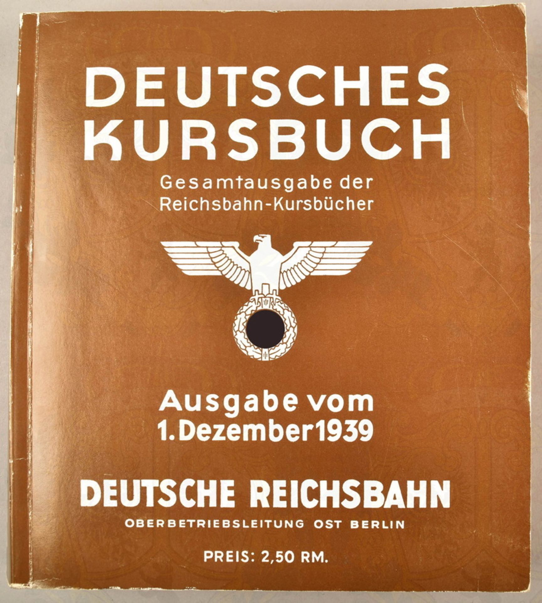 Deutsches Reichsbahn-Kursbuch Ausgabe 1. Dezember 1939