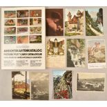 Bernhard Ansichtskartenkatalog und 45 Ansichtskarten