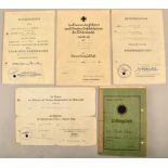 Grouping of award certificates of a tank sergeant 1939-1945
