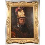 Oil painting the Man with the Golden Helmet