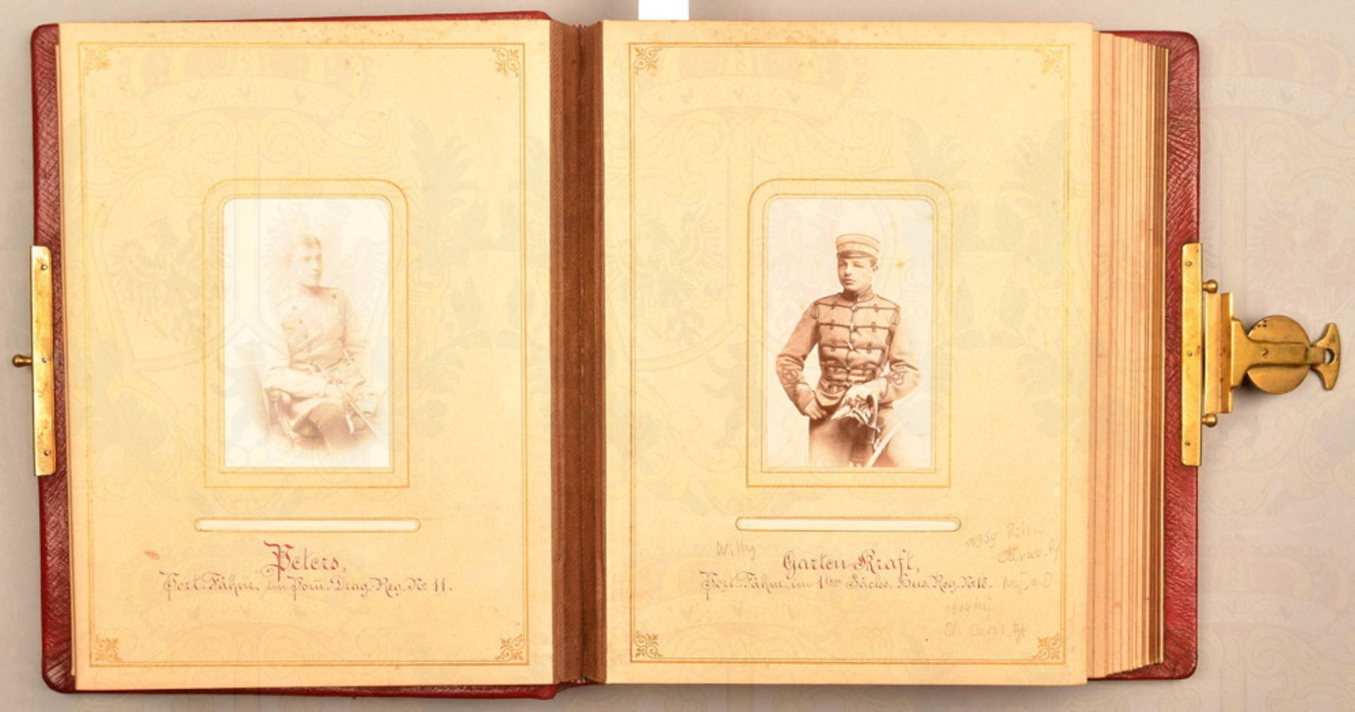 Photo album war academy Glogau 1887-1888 - Image 3 of 6