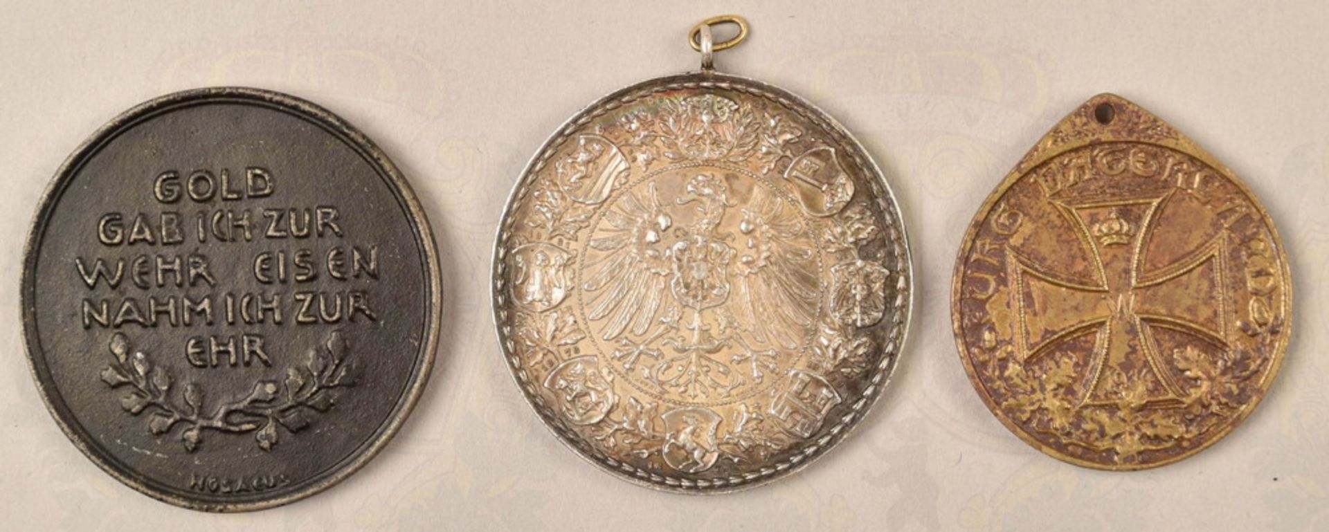 German jubilee shooting medal 1887 Frankfurt/Main - Image 2 of 2